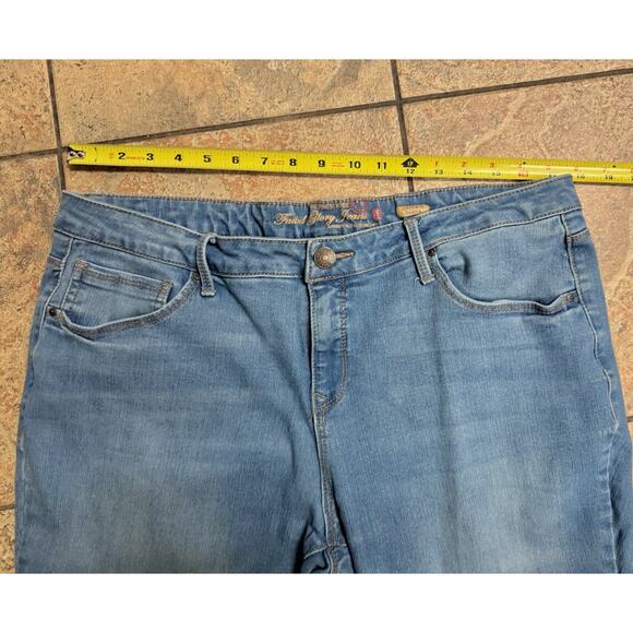 Women’s Faded Glory Ultimate Skinny Jeans In Medium Blue Wash - Size 18 Ankle - Picture 8 of 12